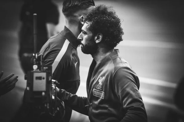 Madryt, Hiszpania-01 maj 2019: Mohamed Salah podczas UEFA Champ — Zdjęcie stockowe