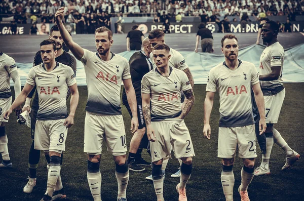 Madrid, Spain - 01 MAY 2019: General team photo Tottenham Hotspu — Stock Photo, Image