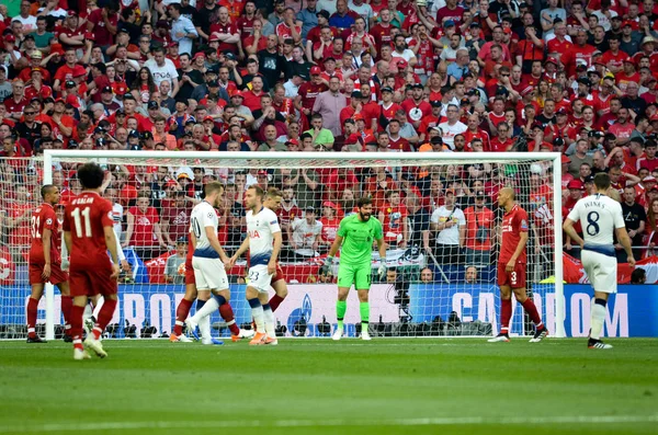 Madrid, Spanien-01 maj 2019: fotbollsspelare under UEFA Cha — Stockfoto