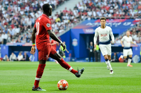 Madrid, Spanyolország-01 május 2019: Sadio Mane az UEFA-bajnok — Stock Fotó