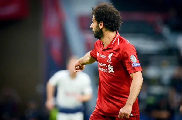 Madrid, España - 01 MAYO 2019: Mohamed Salah durante el Campeonato de la UEFA — Foto de Stock