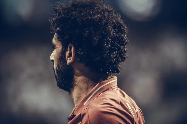 Madrid, Spanyolország-01 május 2019: Mohamed Salah során az UEFA Champ — Stock Fotó