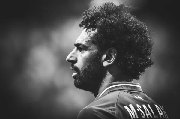 Madryt, Hiszpania-01 maj 2019: Mohamed Salah podczas UEFA Champ — Zdjęcie stockowe