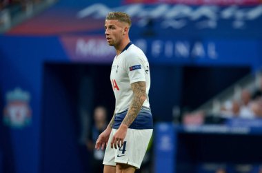 Madrid, İspanya - 01 Mayıs 2019: Toby Alderweireld Uefa C