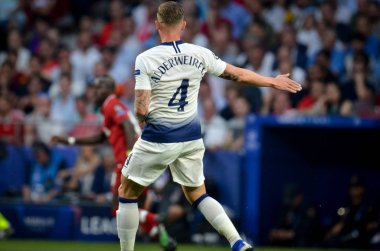 Madrid, İspanya - 01 Mayıs 2019: Toby Alderweireld Uefa C