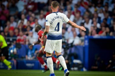 Madrid, İspanya - 01 Mayıs 2019: Toby Alderweireld Uefa C