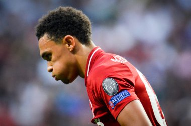 Madrid, İspanya - 01 Mayıs 2019: Trent Alexander-Arnold U sırasında