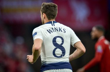 Madrid, İspanya - 01 Mayıs 2019: Harry Winks Uefa Champio sırasında