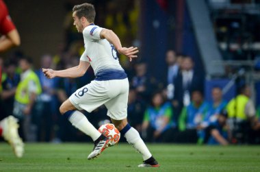 Madrid, İspanya - 01 Mayıs 2019: Harry Winks oyuncu Uefa sırasında 