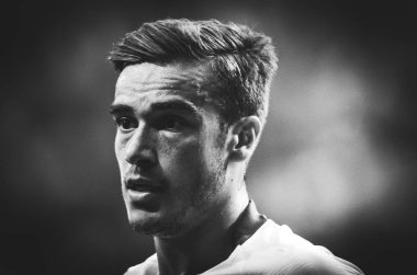 Madrid, İspanya - 01 Mayıs 2019: Harry Winks oyuncu Uefa sırasında 
