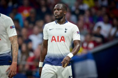 Madrid, İspanya - 01 Mayıs 2019: Moussa Sissoko ue sırasında oyuncu