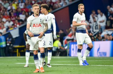 Madrid, İspanya - 01 Mayıs 2019: Kieran Trippier oyuncusu