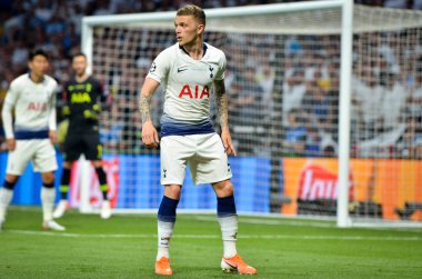 Madrid, İspanya - 01 Mayıs 2019: Kieran Trippier oyuncusu