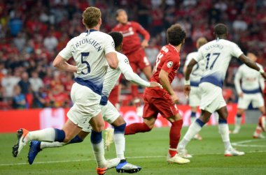 Madrid, İspanya - 01 Mayıs 2019: Jan Vertonghen oyuncusu Ue sırasında