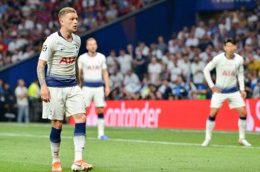 Madrid, İspanya - 01 Mayıs 2019: Kieran Trippier oyuncusu