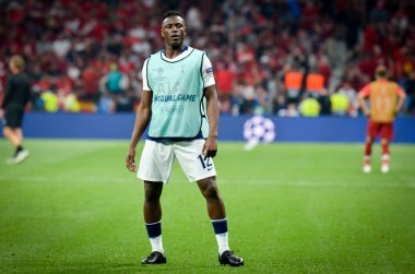 Madrid, İspanya - 01 Mayıs 2019: Victor Wanyama oyuncusu Ue sırasında