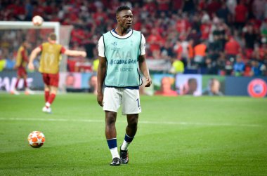 Madrid, İspanya - 01 Mayıs 2019: Victor Wanyama oyuncusu Ue sırasında