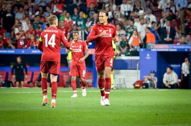 Madrid, İspanya - 01 Mayıs 2019: Jordan Henderson oyuncusu 