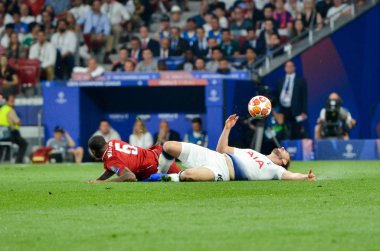 Madrid, İspanya - 01 Mayıs 2019: Harry Kane, Uefa C.