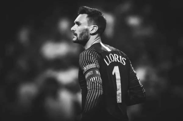 Madrid, Španělsko-01 květen 2019: hráč Hugo Lloris během UEFA — Stock fotografie
