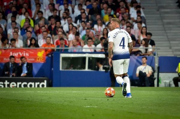 Madrid, Spanien-01 maj 2019: Toby Alderweireld spelare under — Stockfoto