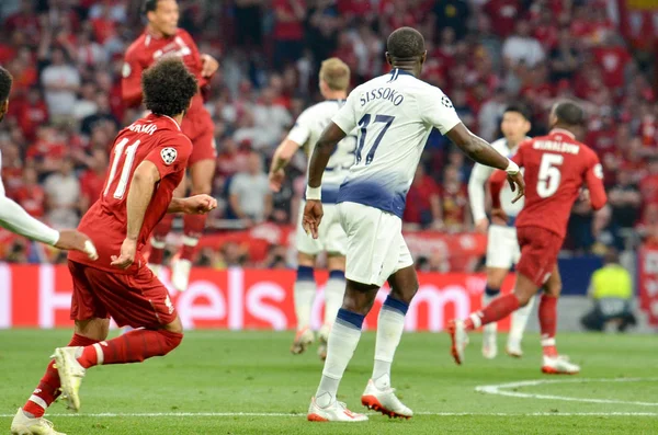 Madrid, Espanha - 01 MAIO 2019: Moussa Sissoko durante o Cham da UEFA — Fotografia de Stock