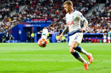 Madrid, İspanya - 01 Mayıs 2019: Kieran Trippier oyuncusu