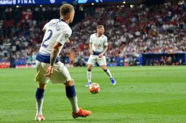 Madrid, İspanya - 01 Mayıs 2019: Kieran Trippier oyuncusu