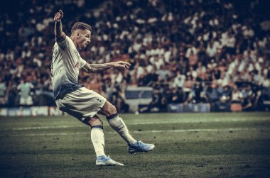 Madrid, İspanya - 01 Mayıs 2019: Kieran Trippier oyuncusu