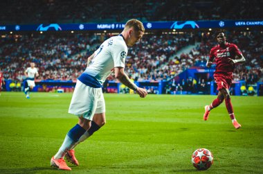 Madrid, İspanya - 01 Mayıs 2019: Kieran Trippier oyuncusu