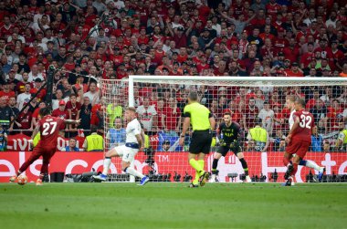 Madrid, İspanya - 01 Mayıs 2019: Divock Origi futbolcu