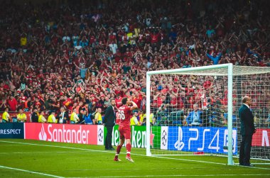 Madrid, İspanya - 01 Mayıs 2019: Trent Alexander-Arnold