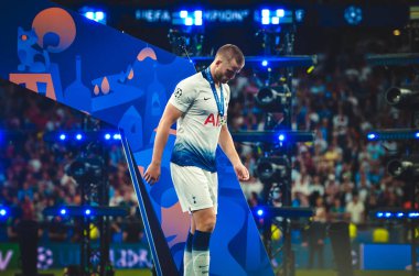 Madrid, İspanya - 01 Mayıs 2019: Tottenham Futbolcuları Finali Aldı