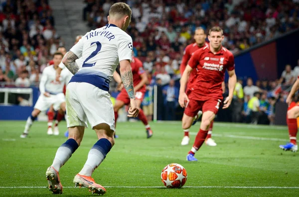 Madrid, Spanyolország-01 május 2019: Kieran Trippier során az UEFA CH — Stock Fotó