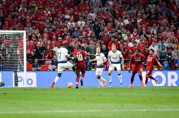 Madrid, Spanje-01 mei 2019: voetballer tijdens de UEFA Cha — Stockfoto