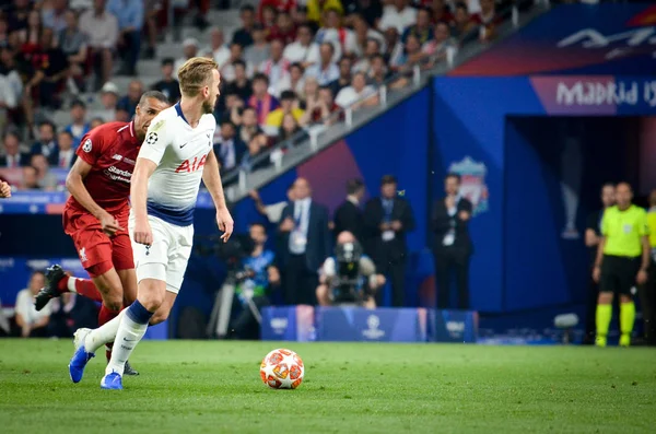 Madrid, Espanha - 01 MAIO 2019: Christian Eriksen jogador durante o — Fotografia de Stock