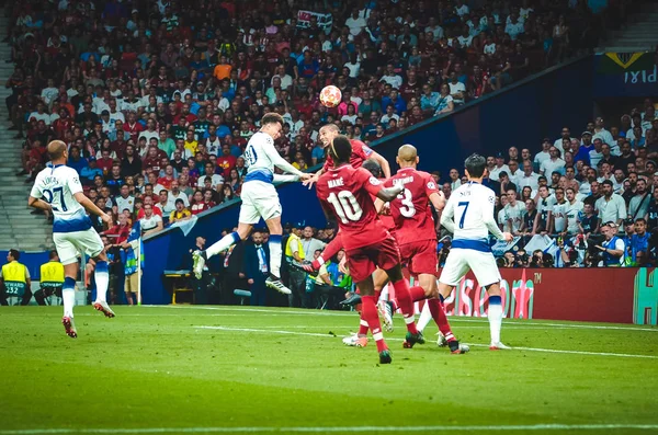 Мадрид, Іспанія-01 травня 2019: футболіст під час УЄФА — стокове фото