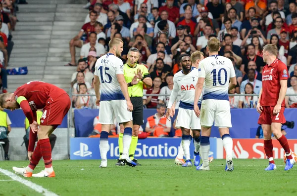 Madryt, Madrid, Hiszpania-01 maj 2019: Eric Dier gracz podczas UEFA ch — Zdjęcie stockowe