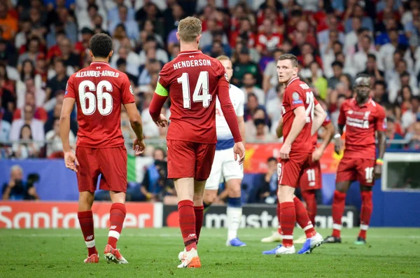 Madrid, Spain - 01 MAY 2019: Football player during the UEFA Cha — Stock Photo, Image