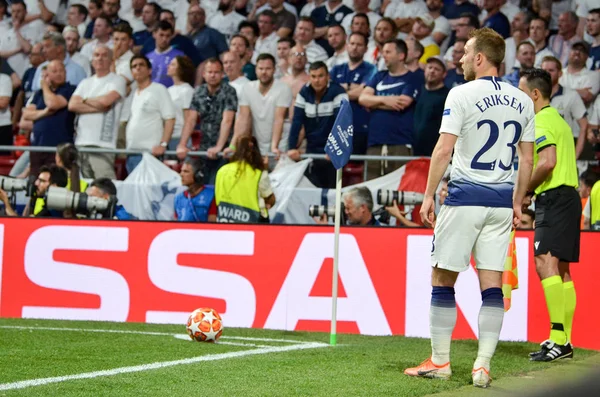 Madrid, Spain - 01 MAY 2019: Christian Eriksen player during the — Stock Photo, Image