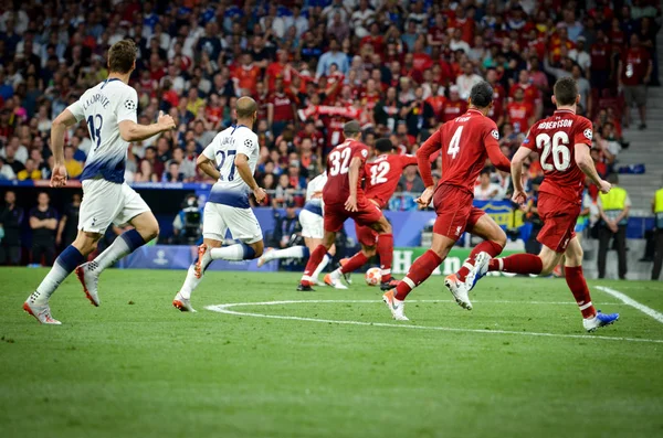 Madrid, Espanha - 01 MAIO 2019: Jogador de futebol durante a UEFA Cha — Fotografia de Stock