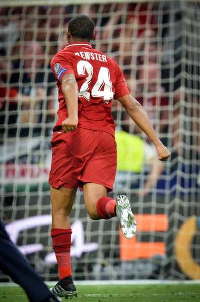 Madryt, Hiszpania-01 maj 2019: Rhian Brewster świętować ich Winn — Zdjęcie stockowe