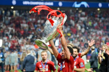 Madrid, İspanya - 01 Mayıs 2019: Trent Alexander-Arnold