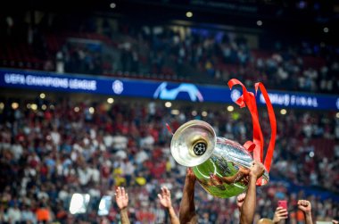 Madrid, İspanya - 01 Mayıs 2019: Şampiyonlar Ligi Kupası