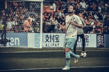 Porto, Portuglal - 09 Haziran 2019: Daley Blind oyuncu sırasında 