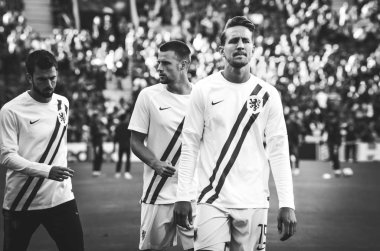 Porto, Portuglal - 09 Haziran 2019: Luuk de Jong oyuncu sırasında