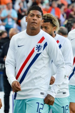 Porto, Portuglal - 09 Haziran 2019: Patrick van Aanholt oyuncu dur