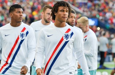 Porto, Portuglal - 09 Haziran 2019: Nathan Ake oyuncu u sırasında