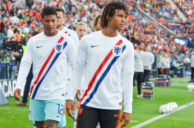 Porto, Portuglal - 09 Haziran 2019: Nathan Ake oyuncu u sırasında