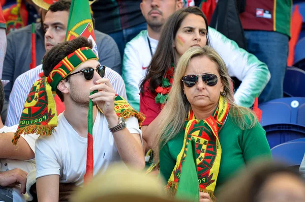PORTO, PORTOGLALLO - 09 giugno 2019: tifosi e spettatori portoghesi — Foto Stock